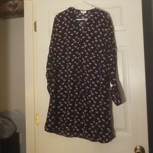 Long sleeve camel dress